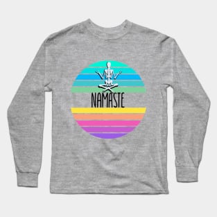 NAMASTE - Yoga - Skull - Colorful Long Sleeve T-Shirt